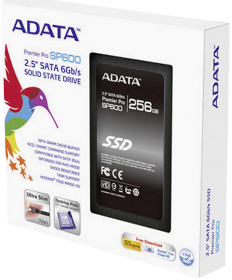 ADATA 250 GB Interne SATA SSD 6.35 cm (2.5 Zoll) SATA 6 Gb/s Retail ASP600S3-256GM-C