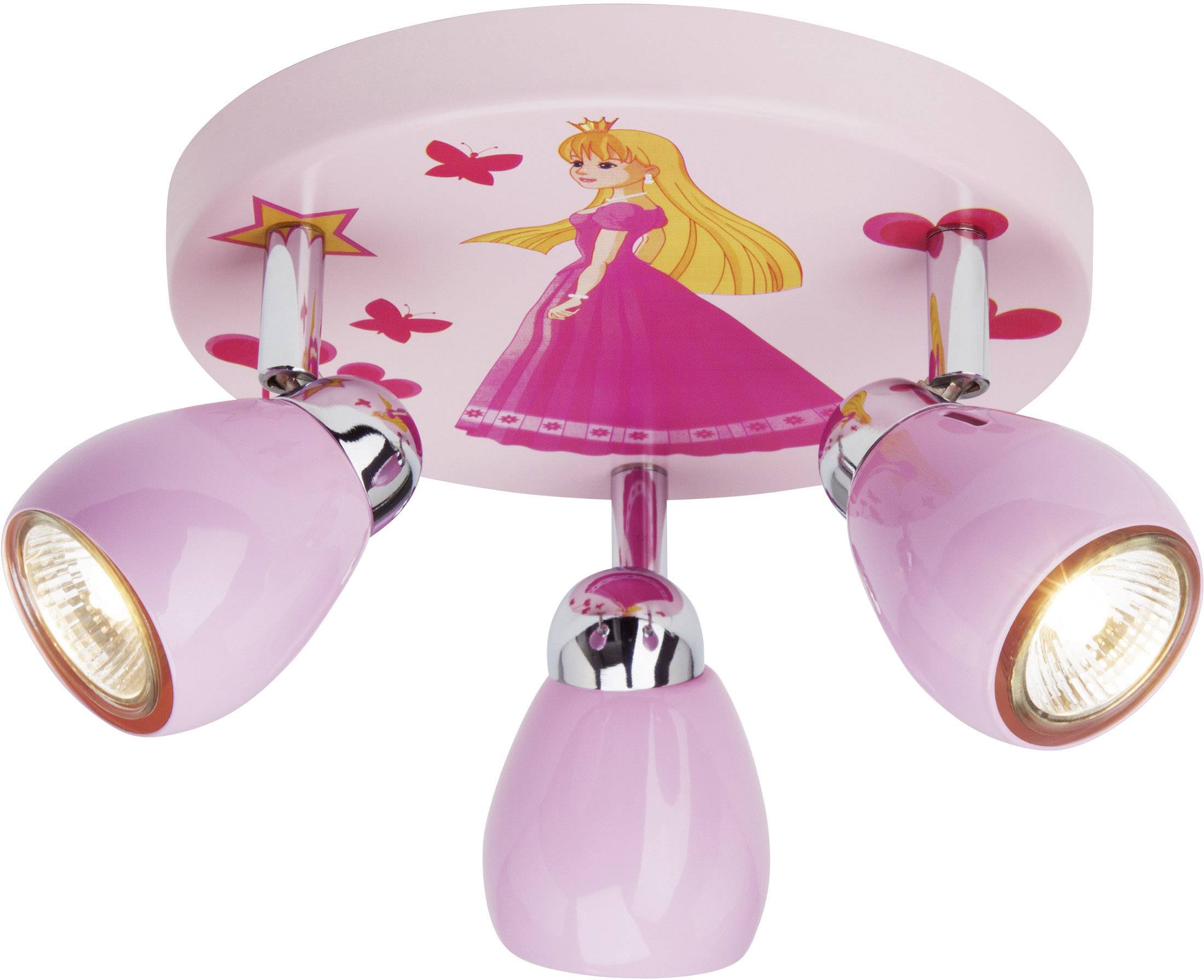 Brilliant Princeza Deckenleuchte Halogen GU10 50W Rosa