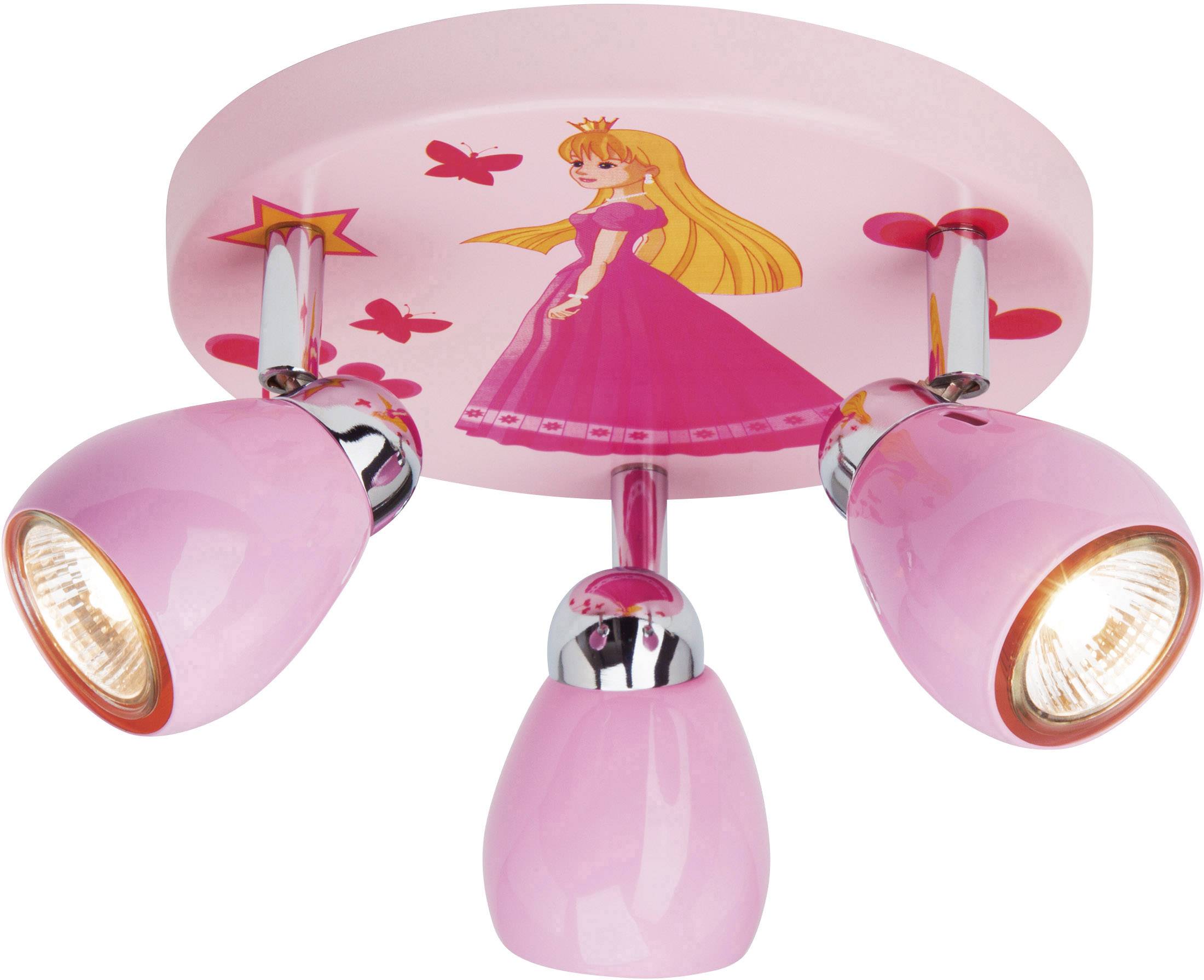 Brilliant Princeza Deckenleuchte Halogen GU10 50W Rosa