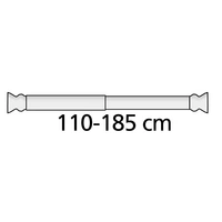 Wenko 19203800 Duschstange Aluminium, Kunststoff Weiß ausziehbar 1 St. Wenko 19203800 Duschstange Aluminium, Kunststoff Weiß ausziehbar 1 St.
