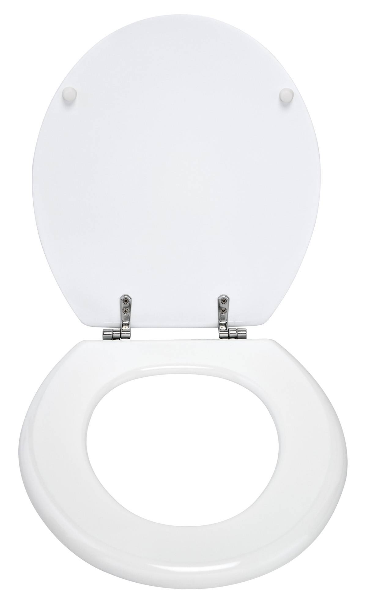 Wenko Prima WC-Sitz MDF, Edelstahl mit Absenkautomatik, rostfrei