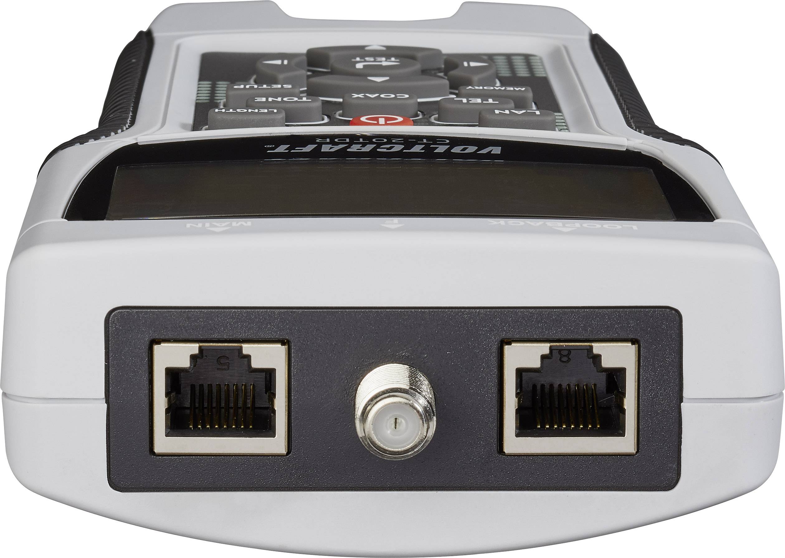 VOLTCRAFT Kabeltester CT-20TDR CT-20TDR Geeignet für geschirmte/ungeschirmte Kabel, CAT3, CAT4, CAT5, CAT5E, CAT6, Coax