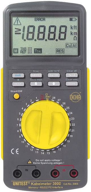 2146190 Beha Amprobe Kabelmeter 3000 Geeignet für ein- und mehradrige Kupfer-/Alu-Kabel