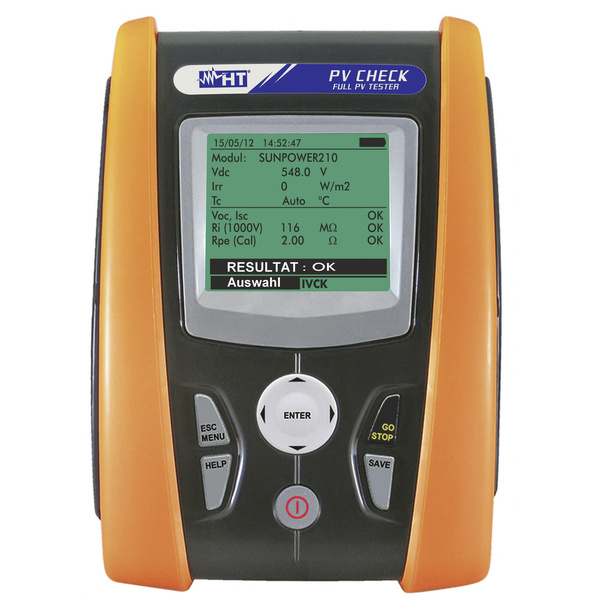 HT Instruments PV-CHECK Installationstester kalibriert (ISO)
