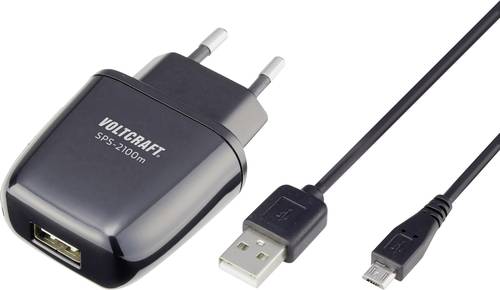 VOLTCRAFT SPS-2100m SPS-2100m USB-Ladegerät Steckdose Ausgangsstrom (max.) 2100mA 1 x USB, Micro-US