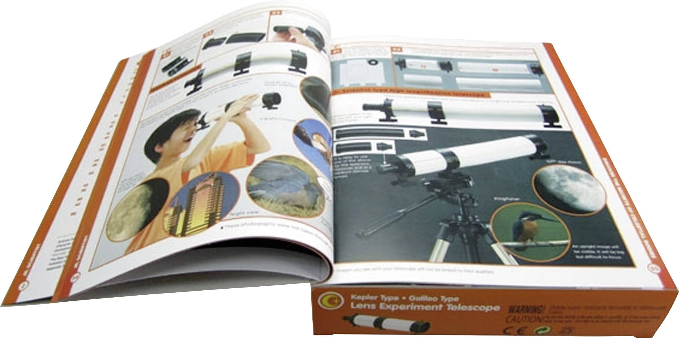 EDU Toys GK004 Experimentierset mit Linsenteleskop Astronomie Experimentier-Set ab 8 Jahre