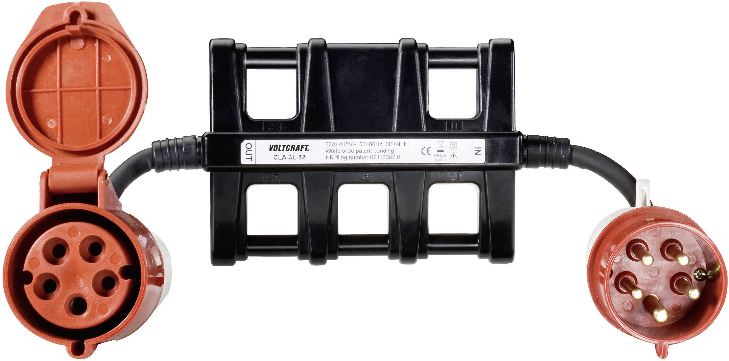 VOLTCRAFT CLA-3L 32 Messadapter CEE-Stecker - CEE-Kupplung