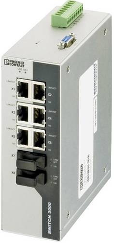 Phoenix Contact 2891060 FL SWITCH 3006T-2FX SM Industrial Ethernet Switch 10 / 100 MBit/s