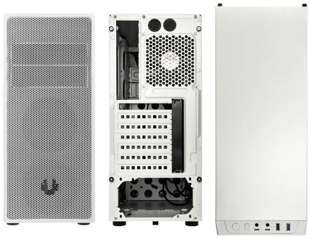 Bitfenix Neos Midi-Tower USB-Gehäuse, Gaming-Gehäuse Weiß 1 vorinstallierter Lüfter, Staubfilter