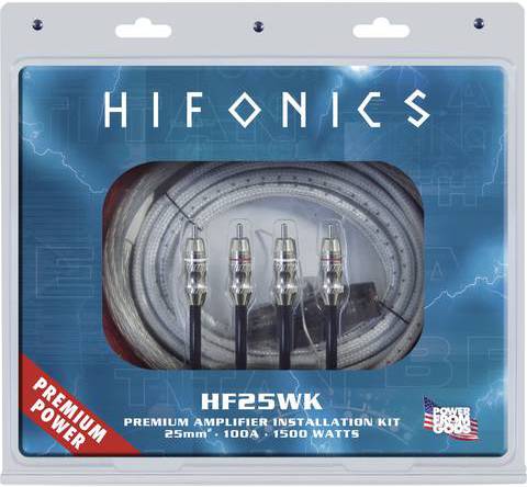 Hifonics PREMIUM KIT HF25WK Car HiFi Endstufen-Anschluss-Set