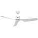 CasaFan Eco Dynamix WE-WE Deckenventilator (Ø) 132cm Flügelfarbe: Lack-Weiß Gehäusefarbe: Lack-Weiß