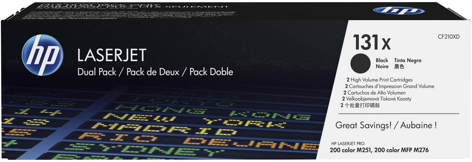 HP Toner 131X Original 2er-Pack Schwarz 4800 Seiten CF210XD