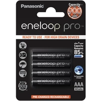 Panasonic eneloop Pro HR03 Micro (AAA)-Akku NiMH 900 mAh 1.2 V 4 St. Panasonic eneloop Pro HR03 Micro (AAA)-Akku NiMH 900 mAh 1.2 V 4 St.