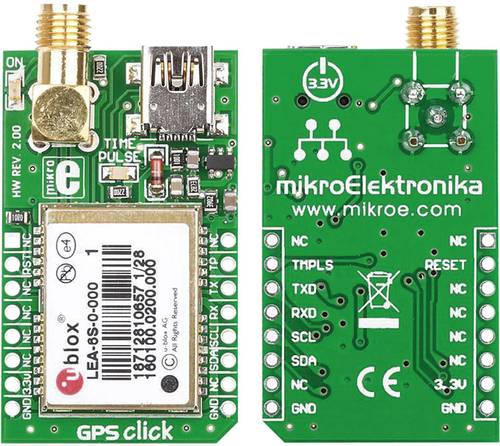 MikroElektronika MIKROE-1032 GPS Empfängerboard