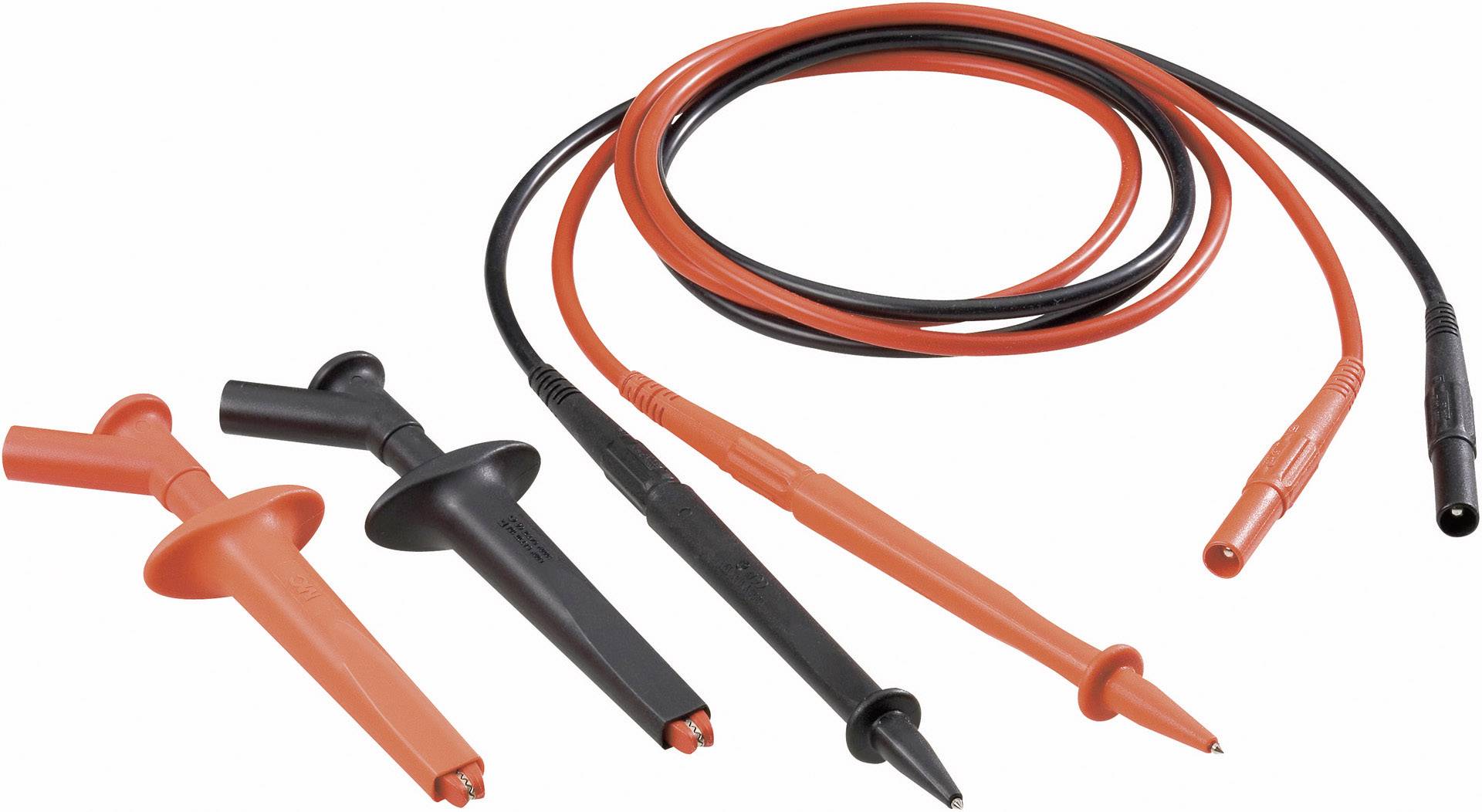 Stäubli 9410494500 Sicherheits-Messleitungs-Set Lamellenstecker 4mm Lamellenstecker 4mm 1.00m Schwarz, Rot 1 Set