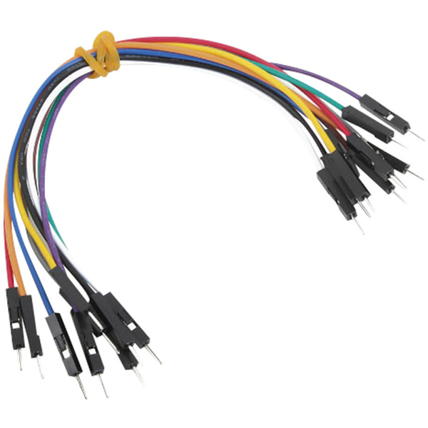 MikroElektronika MIKROE-513 Jumper-Kabel Raspberry Pi, Banana Pi, Arduino  [10x Drahtbrücken-Stecker - 10x Drahtbrücken-Stecker]