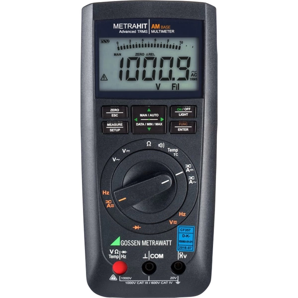 Gossen Metrawatt METRAHIT AM BASE Hand-Multimeter kalibriert (DAkkS-akkreditiertes Labor) digital CAT III 1000 V, CAT IV 600V Gossen Metrawatt METRAHIT AM BASE Hand-Multimeter kalibriert (DAkkS-akkreditiertes Labor) digital CAT III 1000 V, CAT IV 600V
