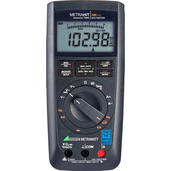 Gossen Metrawatt METRAHIT AM PRO Hand-Multimeter kalibriert (DAkkS-akkreditiertes Labor) digital CAT III 1000 V, CAT IV 600V Gossen Metrawatt METRAHIT AM PRO Hand-Multimeter kalibriert (DAkkS-akkreditiertes Labor) digital CAT III 1000 V, CAT IV 600V