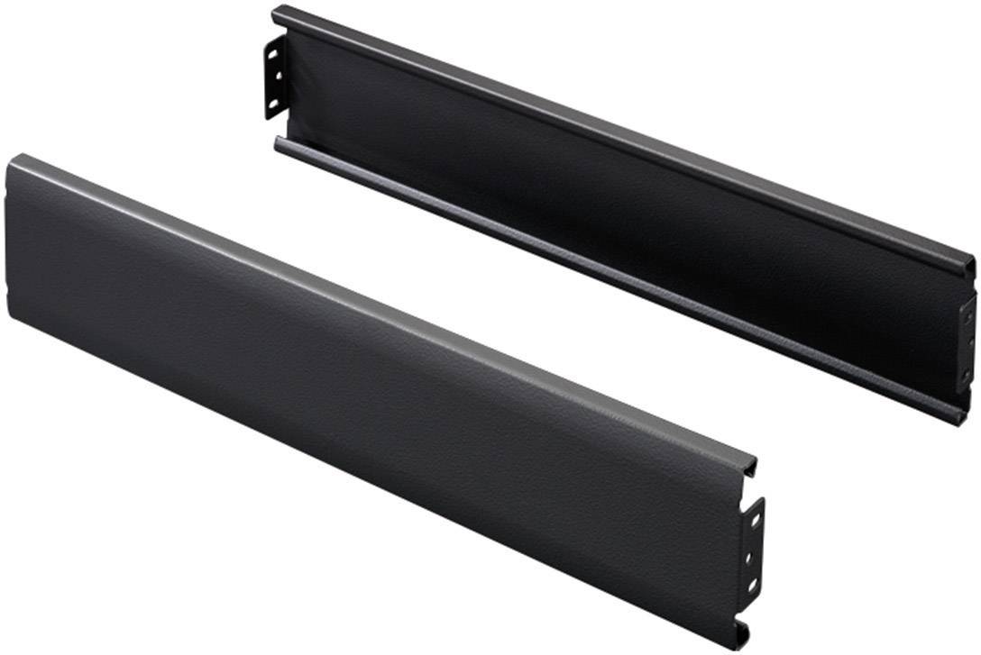 Rittal TS 8100400 8100.400 Flex-Block Blende (B x H) 400 mm x 100 mm Stahlblech Schwarz (RAL 9005) 2 St.