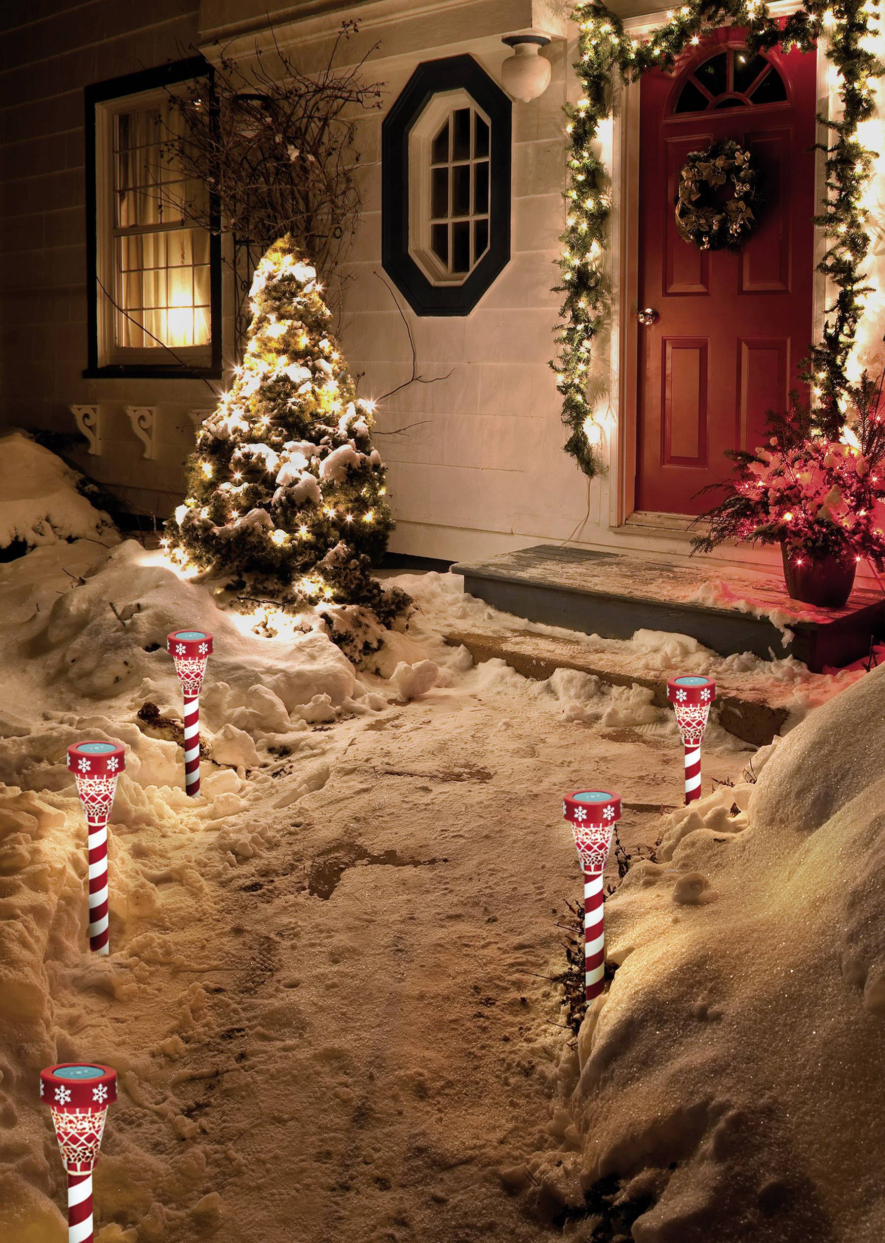 Polarlite LED-Gartenleuchte PSL-02-001 PSL-02-001 Weihnachtsstern LED Warmweiß Rot, Weiß