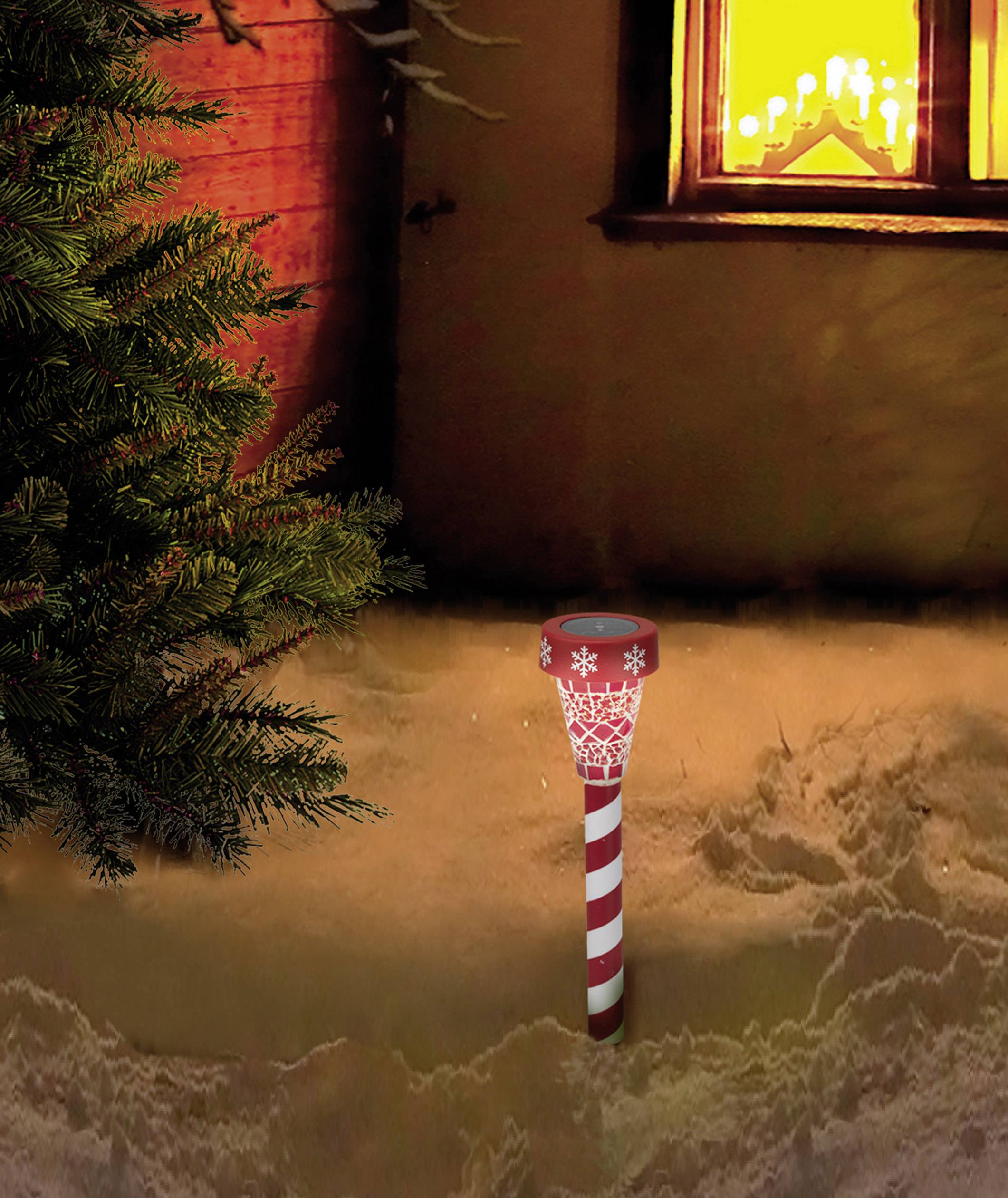 Polarlite PSL-02-001 LED-Weihnachtsdekoration Warm-Weiß LED Rot/Weiß