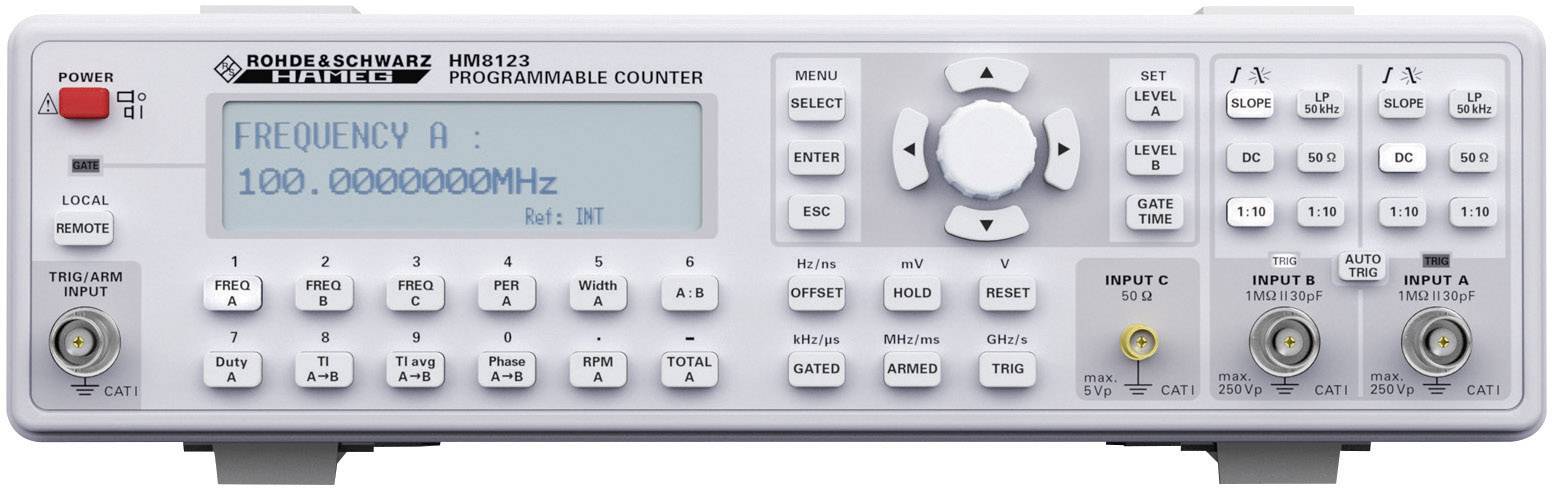 Rohde & Schwarz Frequenzzähler HM8123 0Hz - 3GHz Werksstandard (ohne Zertifikat)