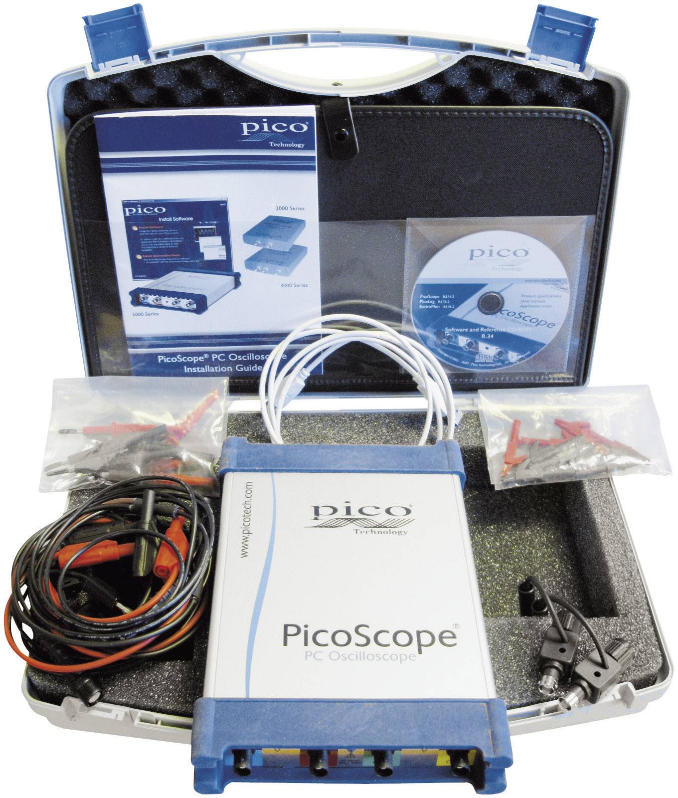 pico cope® 3425 USB-Oszilloskop 5 MHz 4-Kanal 5 MSa/s 128 kpts 12 Bit Digital-Speicher (DSO), Spectrum-Analyser 1 Set