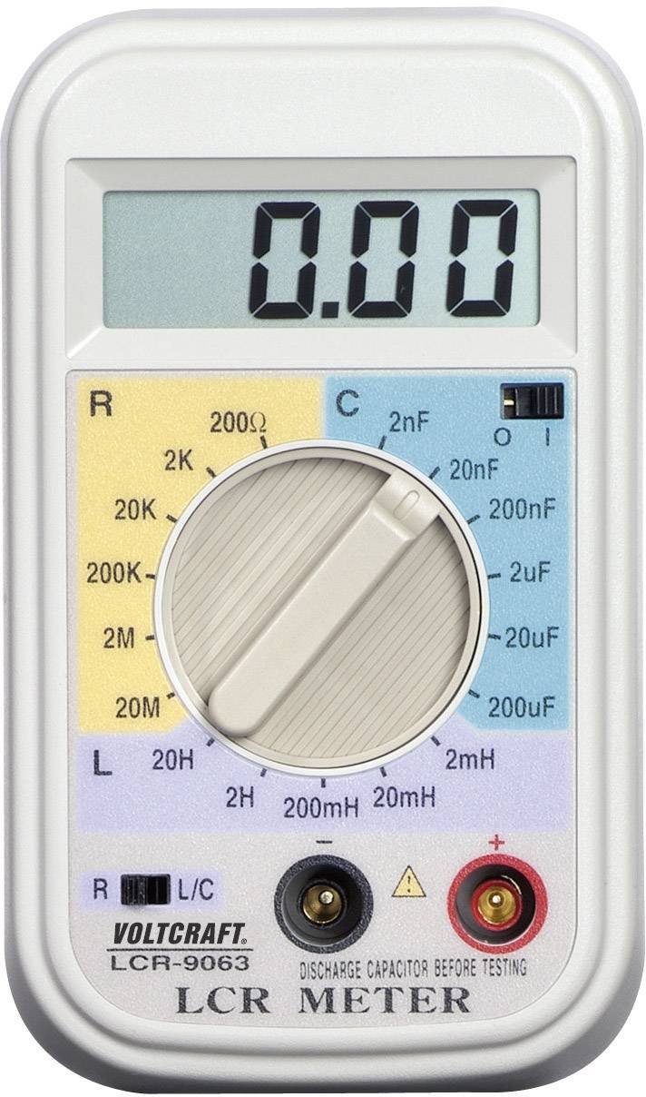 VOLTCRAFT LCR-9063 Komponententester digital CAT I Anzeige (Counts): 2000