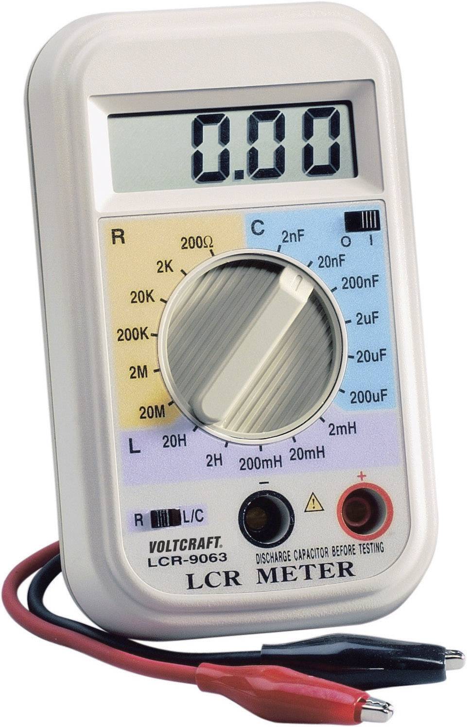 VOLTCRAFT LCR-9063 Komponententester digital CAT I Anzeige (Counts): 2000
