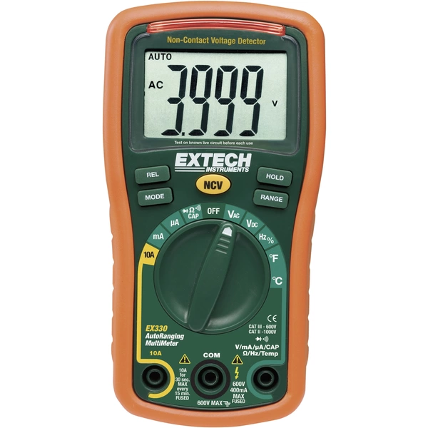 Extech EX330 Hand-Multimeter digital CAT III 600V Anzeige (Counts): 4000 Extech EX330 Hand-Multimeter digital CAT III 600V Anzeige (Counts): 4000