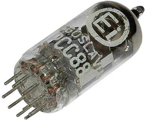 BTB Vertrieb PCC 88 = 7 DJ 8 Elektronenröhre Doppeltriode 90 V 15 mA Polzahl: 9 Sockel: Noval Inhal