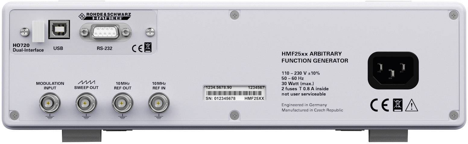 Rohde & Schwarz HMF 2550 Funktionsgenerator netzbetrieben 10 µHz - 50MHz 1-Kanal Sinus, Rechteck, Puls, Dreieck, Arbiträr