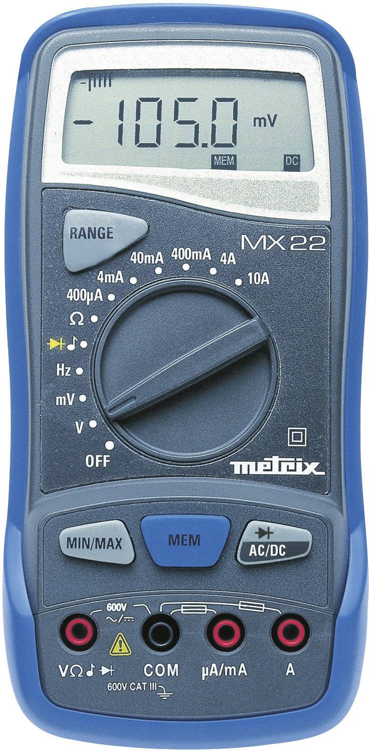 Metrix MX22+Koffer Hand-Multimeter digital CAT III 600 V Anzeige (Counts): 4000