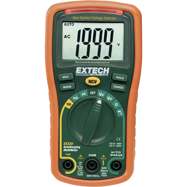 Extech EX320 Hand-Multimeter digital CAT III 600 V Anzeige (Counts): 2000
