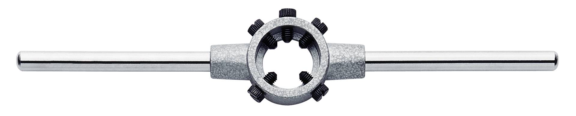 Werkzeughalter mit Metallgriff und rundem Schneideinsatz zur Bearbeitung von Gewinden, geeignet für präzise mechanische Arbeiten.