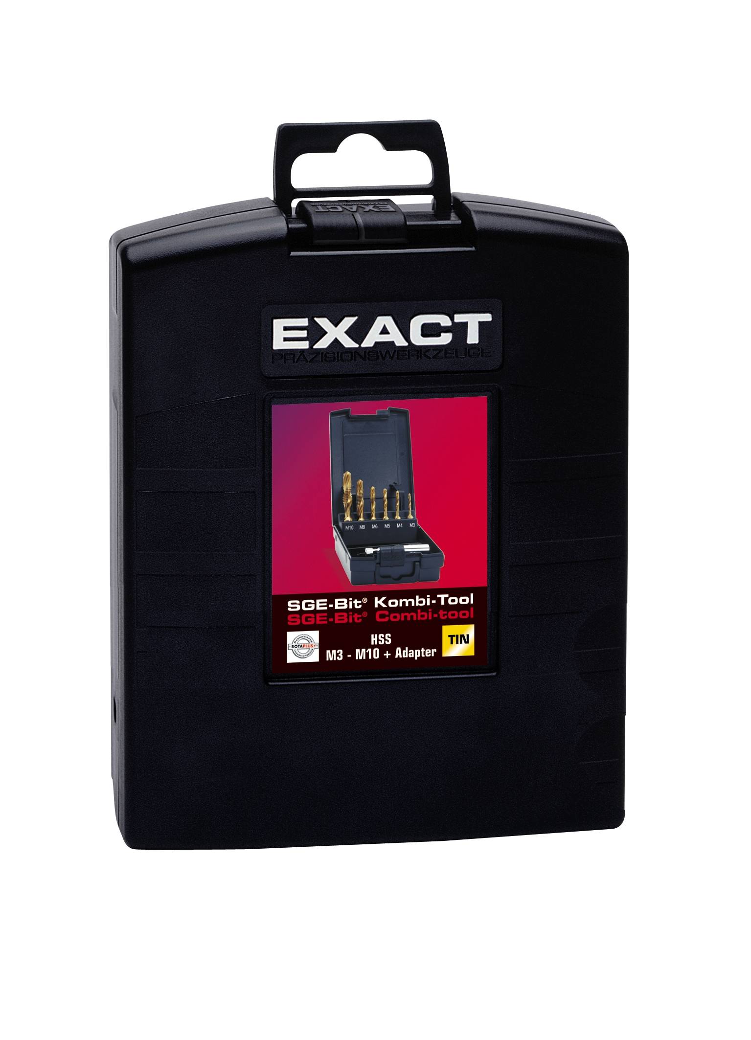 Exact 05930 Kombigewindebohrer 7teilig metrisch M3, M4, M5, M6, M8, M10 Rechtsschneidend HSS 1 Set