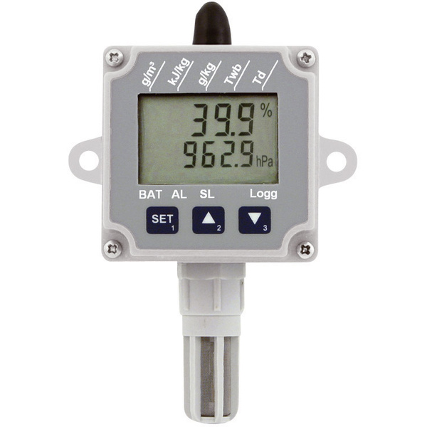 Greisinger 603414 EB-Logg 80CL-CO Multi-Datenlogger Messgröße Temperatur, Luftdruck, Luftfeuchtigkeit -25 bis 60°C 0 bis 100% rF