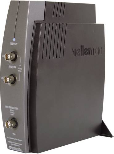 Velleman PCSGU250 USB-Oszilloskop 12MHz 2-Kanal 4 kSa/s 4 kpts 8 Bit Digital-Speicher (DSO), Funktio
