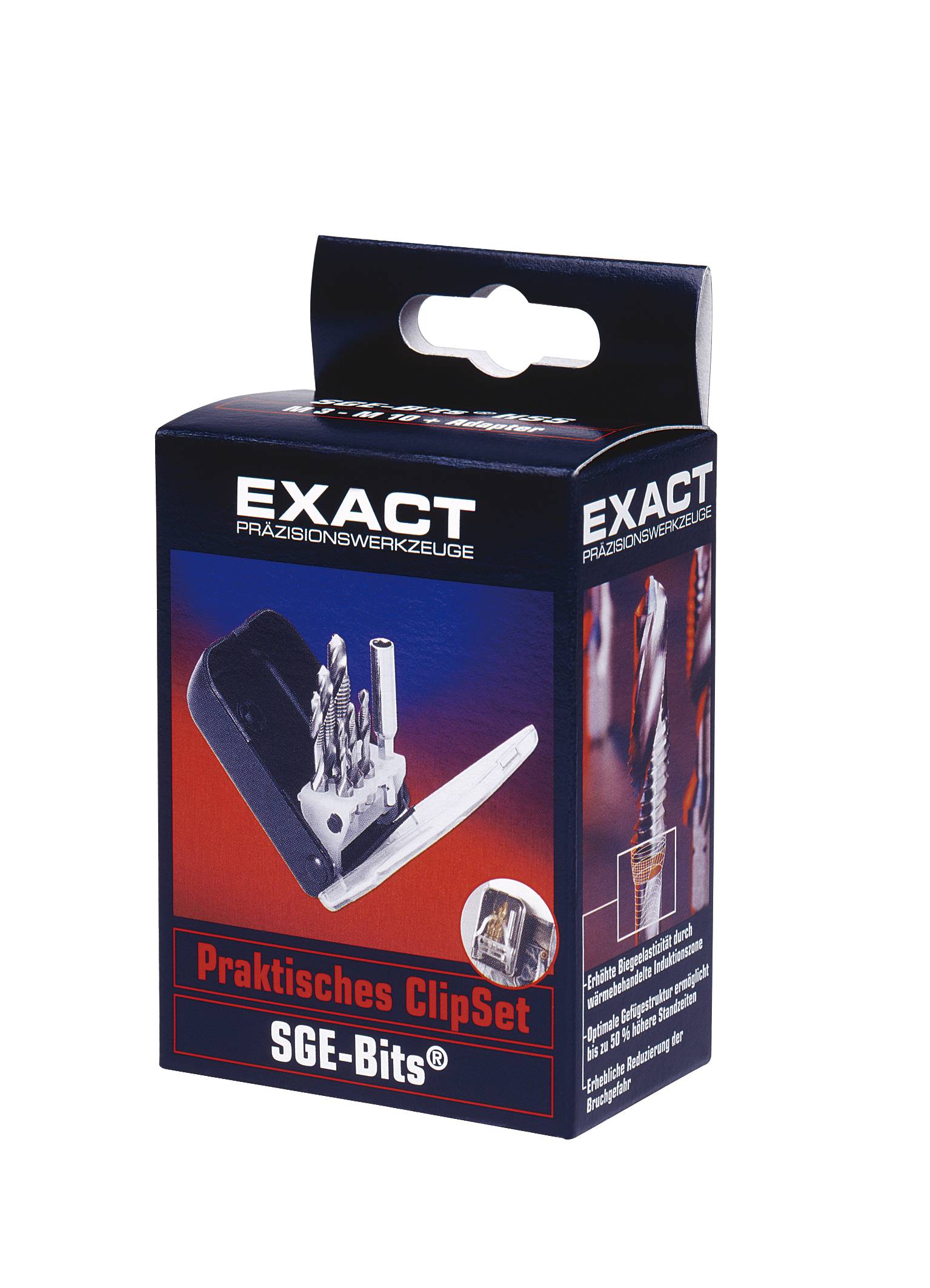 Exact 50901 Kombigewindebohrer-Set 7teilig metrisch Rechtsschneidend HSS 1 Set