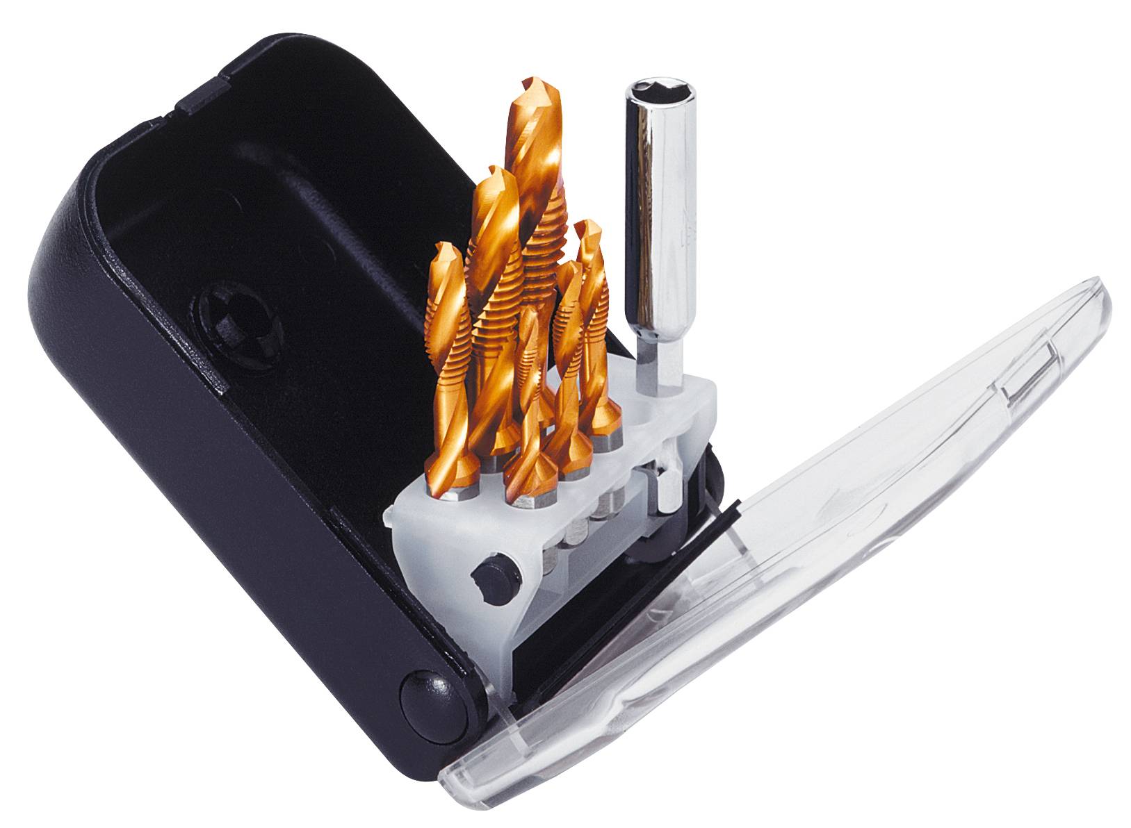 Exact 50902 Kombigewindebohrer-Set 8teilig metrisch Rechtsschneidend HSS 1 Set