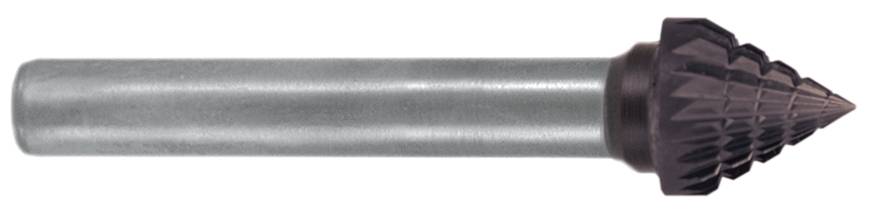 Exact 72432 Frässtift Hartmetall Kegel Länge 50mm Schaftdurchmesser 6mm