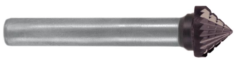 Exact 72454 Frässtift Hartmetall Kegel Länge 55mm Schaftdurchmesser 6mm