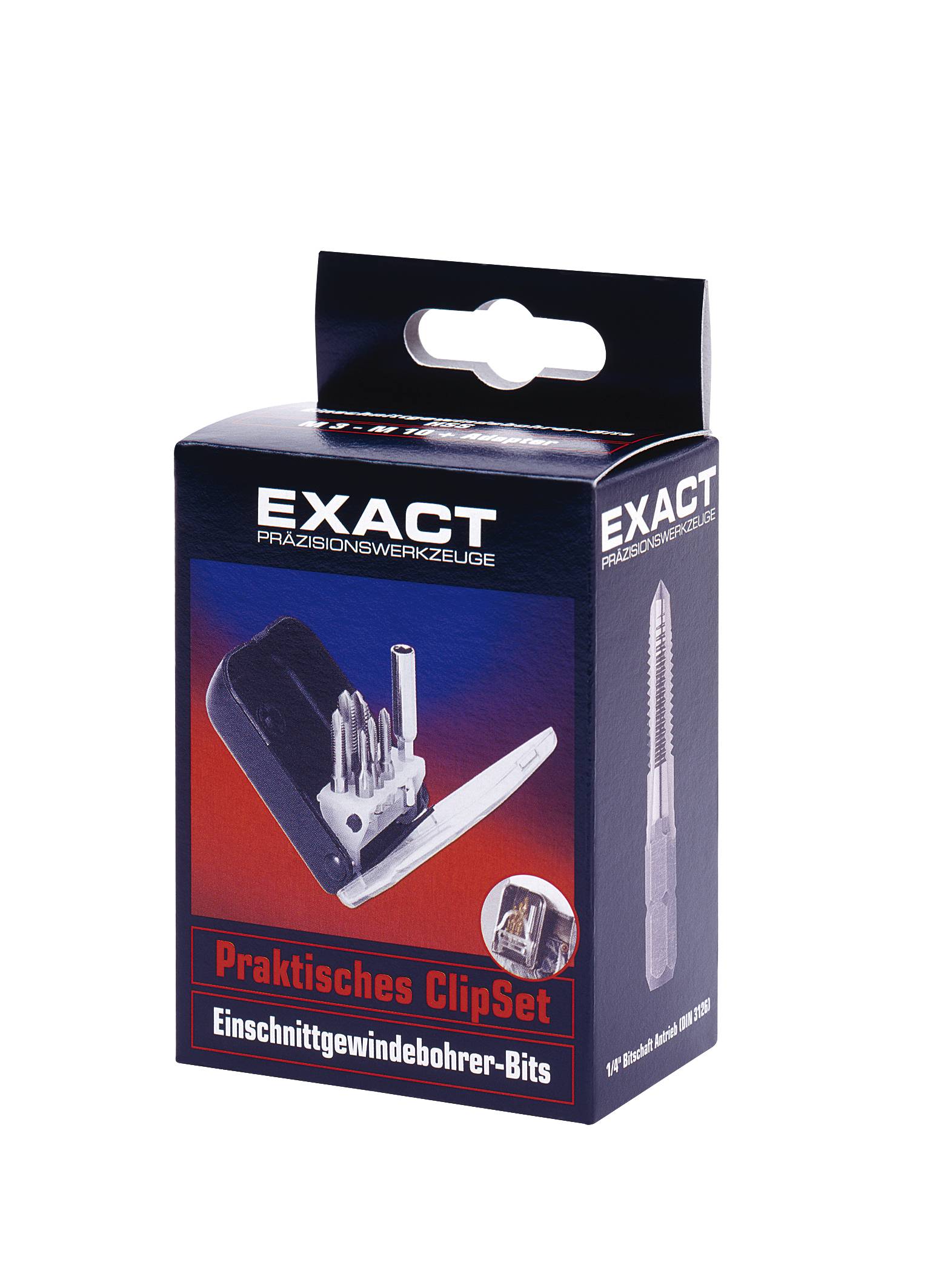 Exact 50903 Einschnittgewindebohrer 7teilig metrisch M3, M4, M5, M6, M8, M10 Rechtsschneidend HSS 1 Set