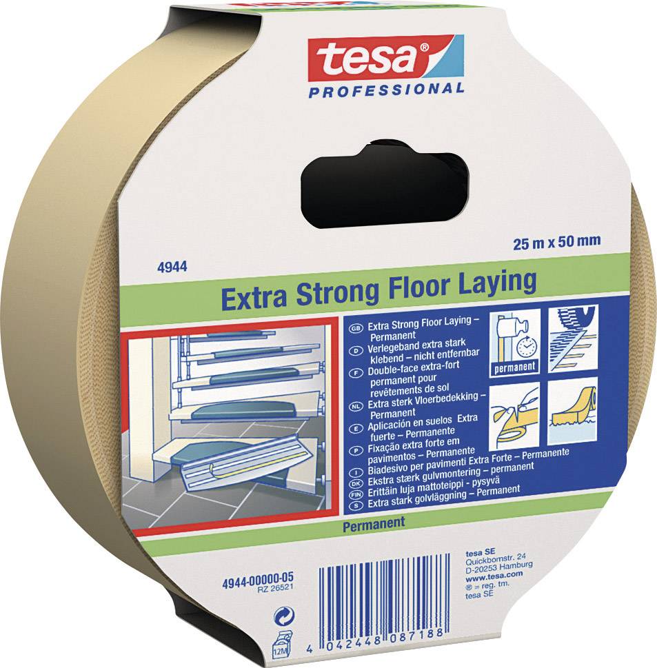 TESA EXTRA STRONG 04944-00001-11 Doppelseitiges Klebeband tesafix® 4944 Weiß (L x B) 25 m x 50 mm 1