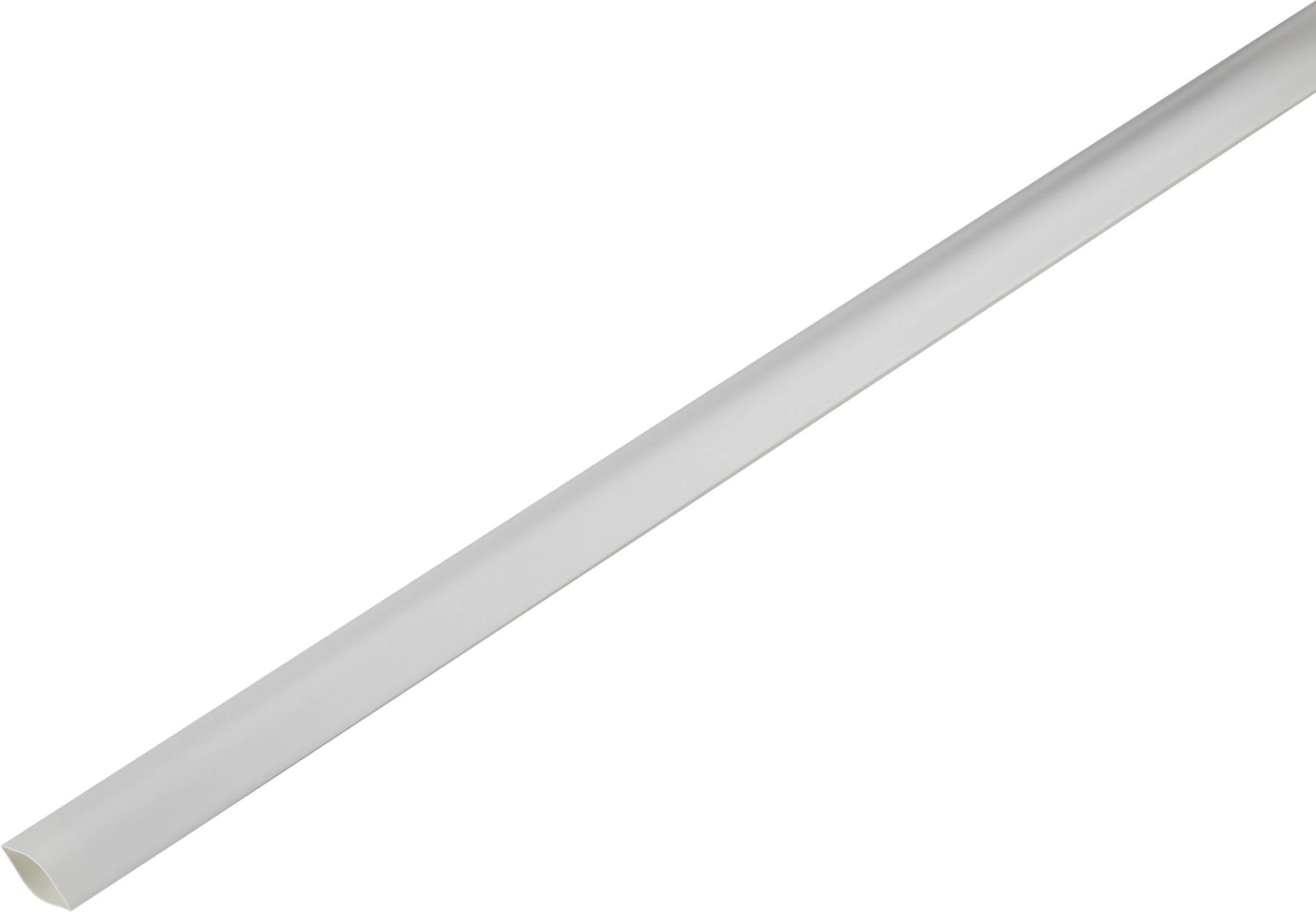 Ein langer, weißer Kunststoffkanal in rechteckiger Form, offen auf einer Seite. Er wird häufig zur Kabelverlegung verwendet.