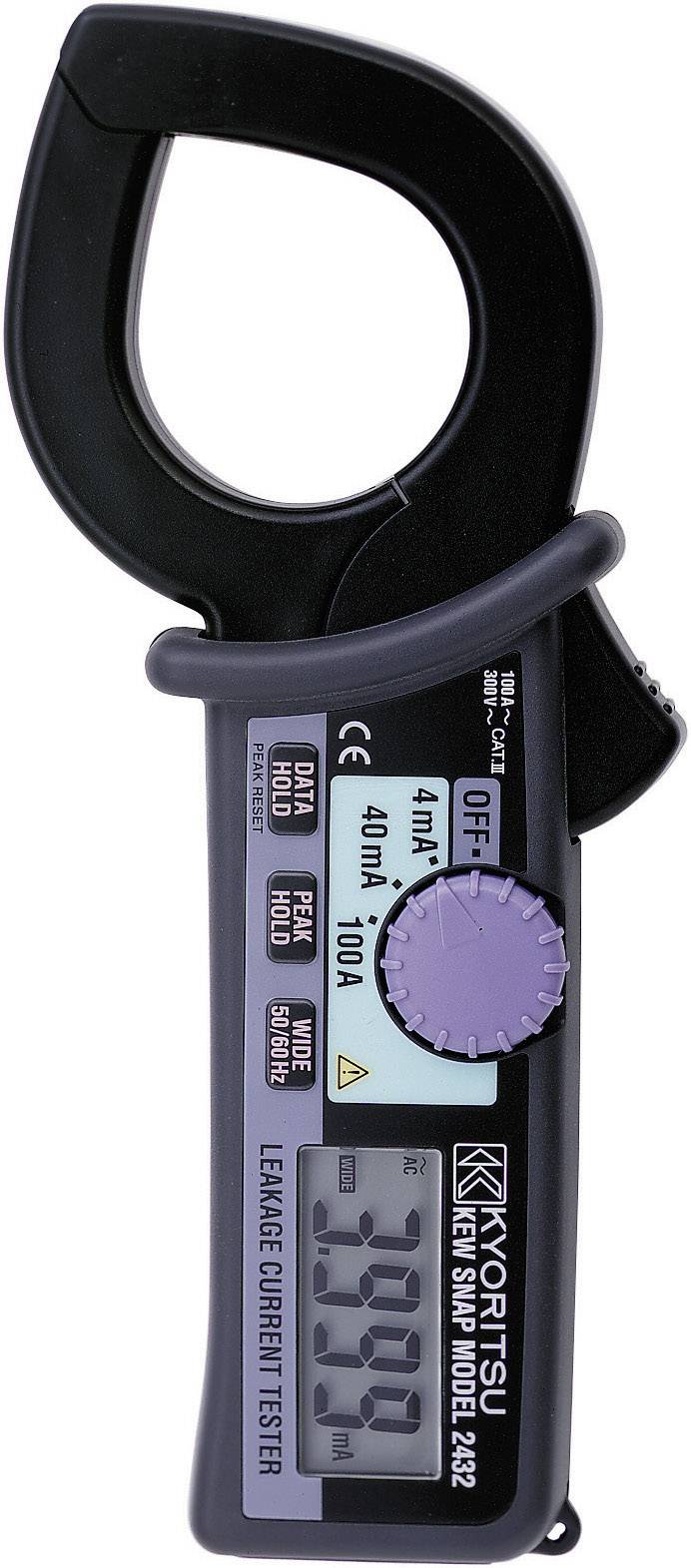 Kyoritsu KEW 2432 Stromzange, Hand-Multimeter digital CAT III 300V Anzeige (Counts): 4000