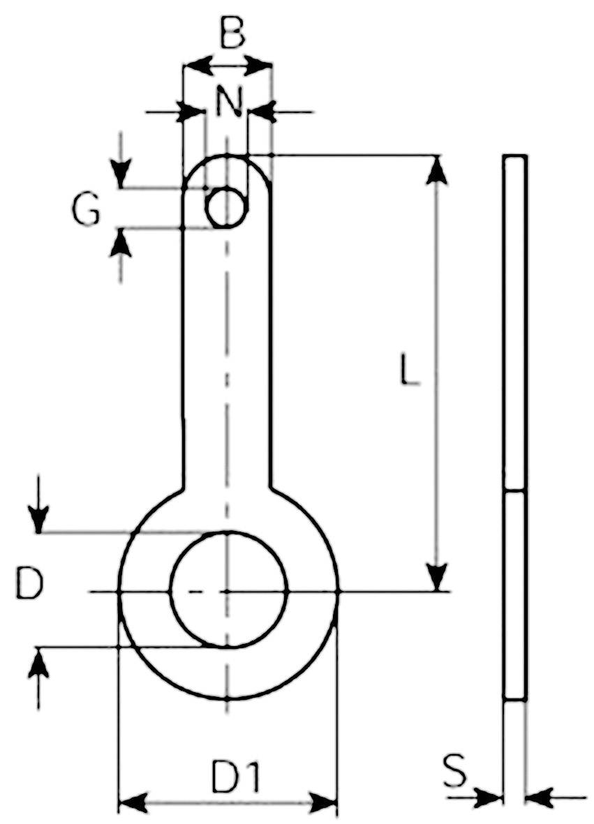 Vogt Verbindungstechnik 2053.68 Lötöse Kontaktoberfläche verzinnt 100 St. (L x B) 14mm x 12mm