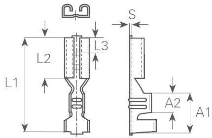 Vogt Verbindungstechnik 3805.67 Flachsteckhülse Steckbreite: 4.8mm Steckdicke: 0.8mm 180° Unisoliert Metall