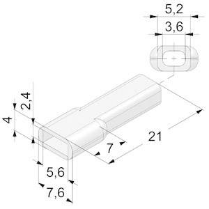 Vogt Verbindungstechnik 3935wpv Isolierhülse Transparent 0.50mm² 2.50mm²