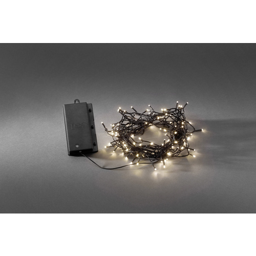 Konstsmide 3731-100 Micro-Lichterkette Außen batteriebetrieben Anzahl Leuchtmittel 480 LED Warmweiß Beleuchtete Länge: 48m